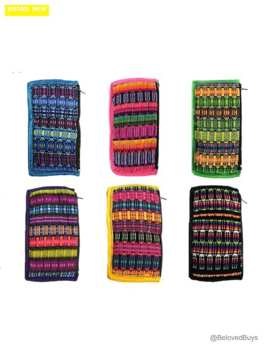 Handmade Woven Cotton Eyeglasses Pouch with Strap main image 5